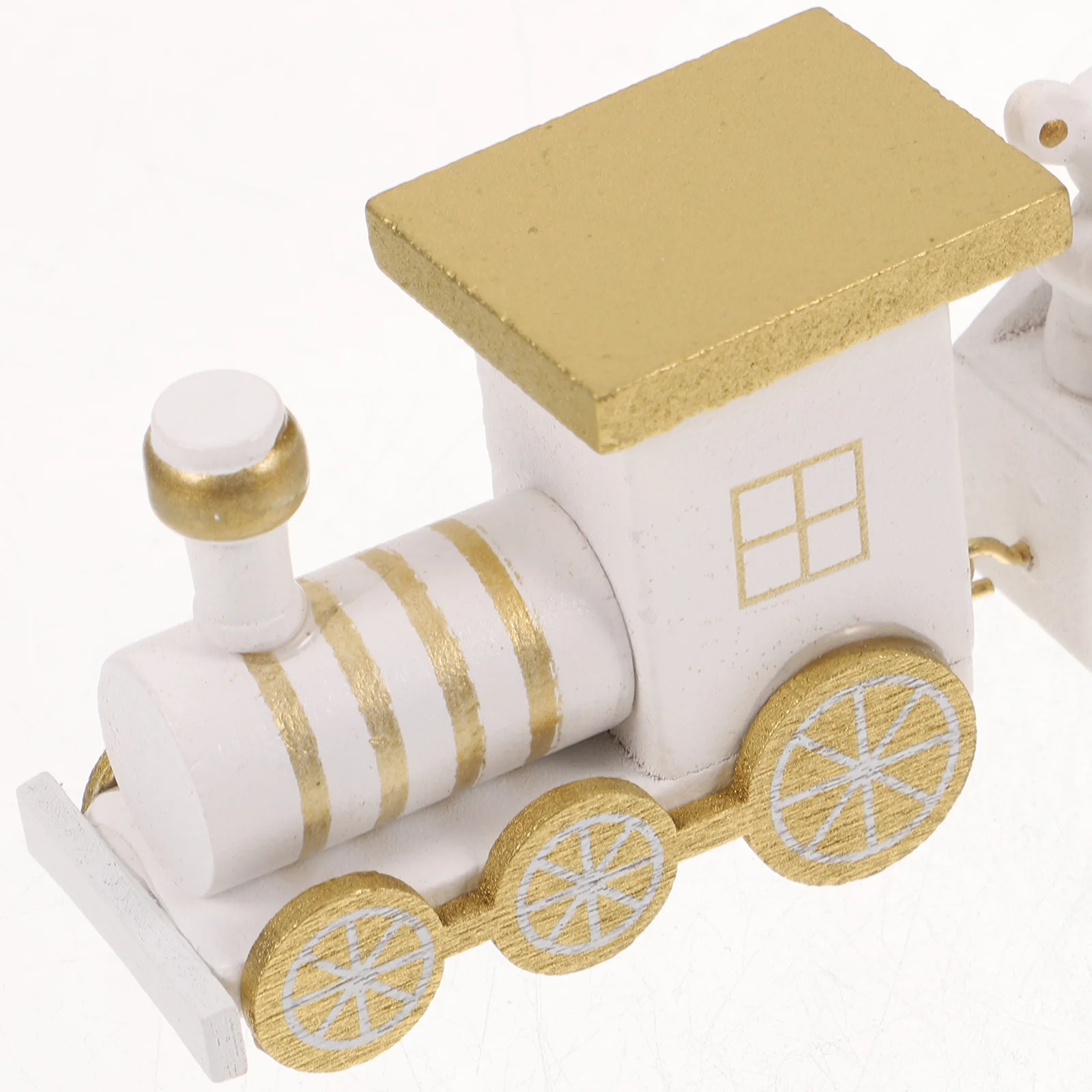

1 Set Wooden Train Christmas Decor Cartoon Xmas Train Ornament For Desktop Decoration Wooden Craft Gift Festive Holiday