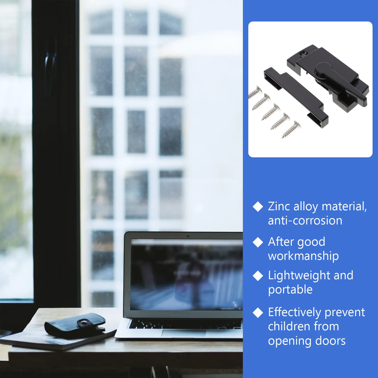 Window Sash Locks Anti Theft Security Latches for Sliding Windows Child Safety Home Protection