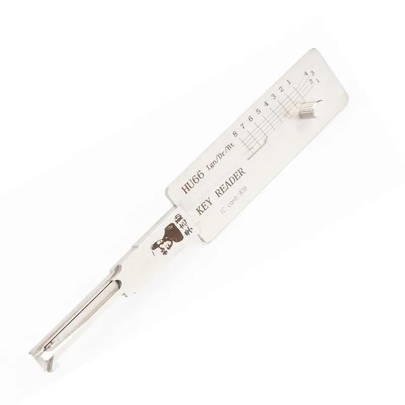 Original  LISHI  HU66 Key Reader UH66 Ign/Dr/ Bt 2 IN 1 Auto Decoder and ock Pick Tool  ocksmith Tools