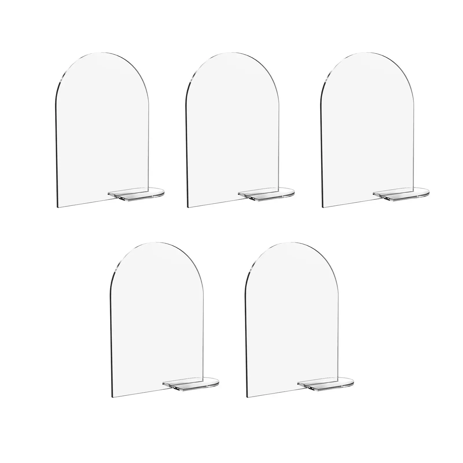 Acrylic Template Place Cards Blank Guest Name Signs Smooth Table Number Holder Stand for Banquet Wedding Party Event Decor