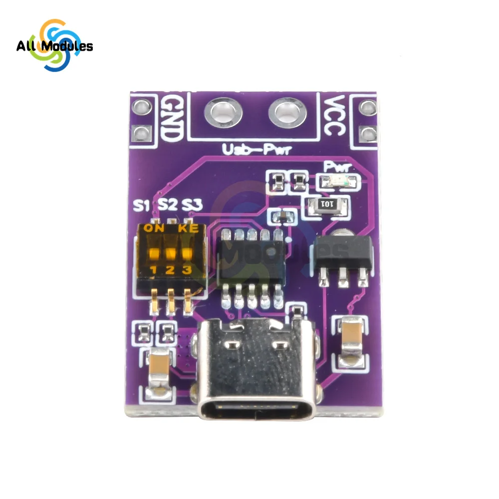 PD/QC/AFC TYPE-C Fast Charge Trigger Polling Detector Notebook Power Supply Change Module Charger Board Tools 9/12/15/20V