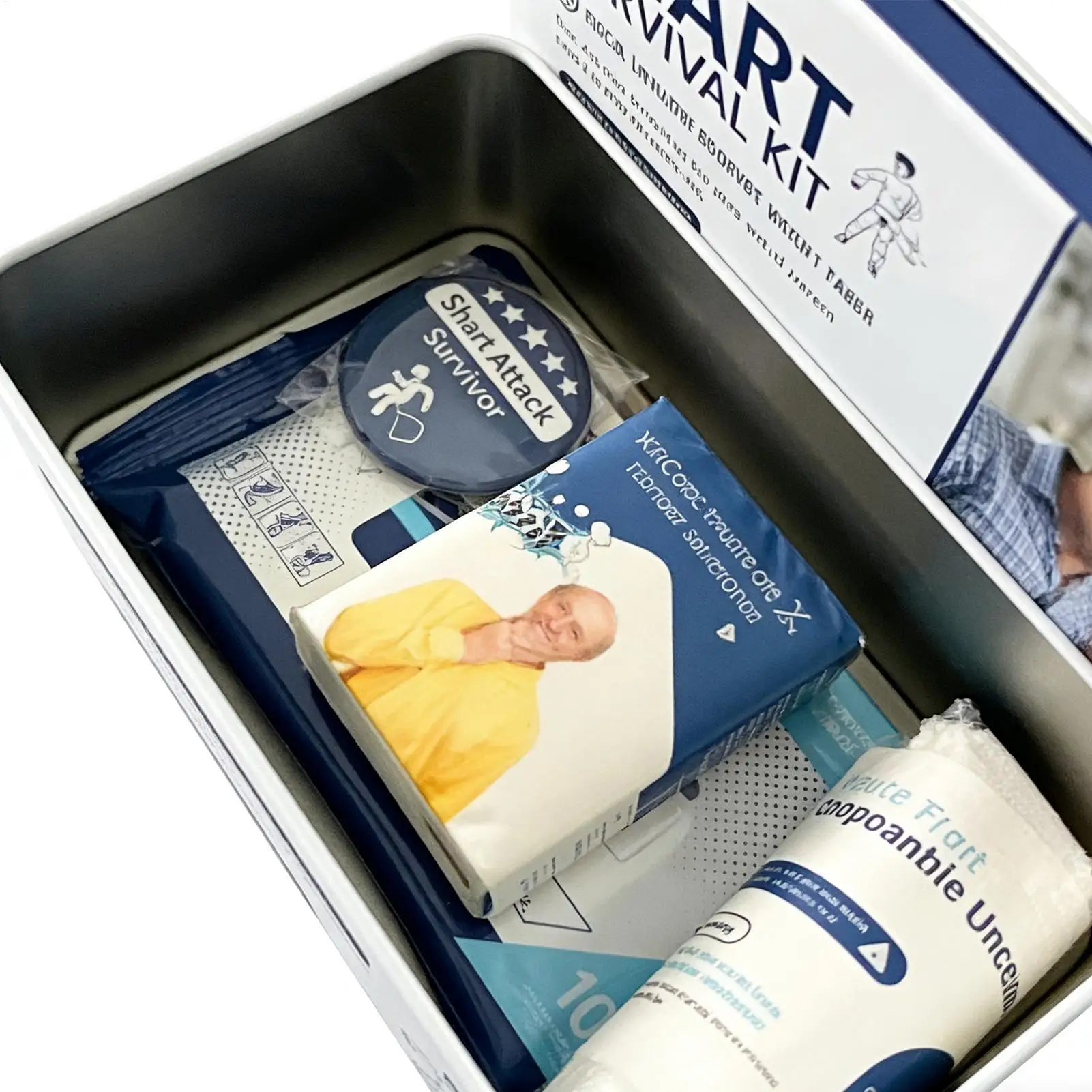 Gag Survival Kit Ontspanning Prop Draagbare Kak Prank Survival Kit Voor Man Mannen Familie Vrienden Tieners Volwassenen Verjaardag Kerstmis