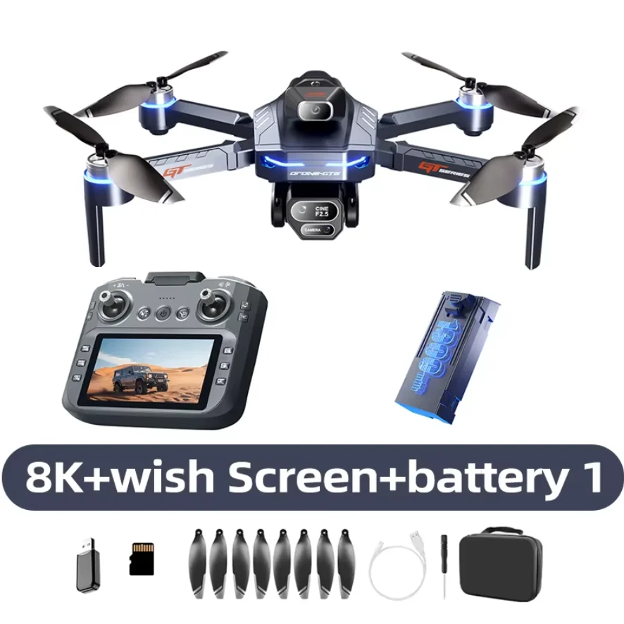 Lenovo GPS RC Drone 8K Professionele HD Luchtfotografie Laser obstakelvermijding Vliegtuig Quadcopter Drie-assige gimbal Dro