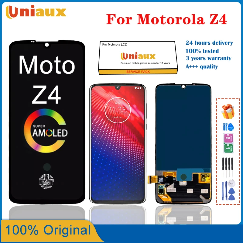 

Original 6.4'' LCD For Motorola Moto Z4 LCD Display Touch Screen Digitizer Assembly for Moto Z4 Display XT1980 XT1980-3 XT1980-4