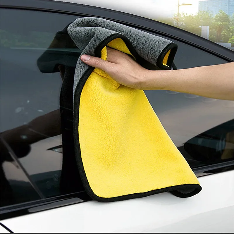 1/10/20PCS Car Wash Microfiber Towel Auto Cleaning Drying Cloth Hemming Super Absorbent Universal for All Cars Hight Quality