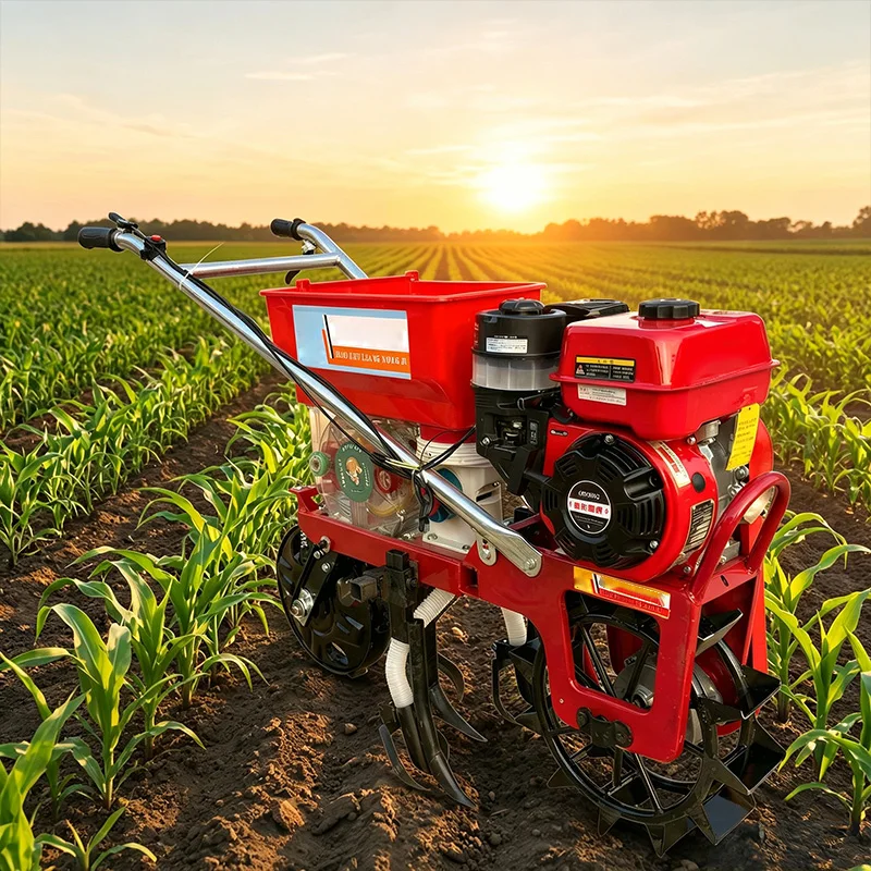 Petrol-Powered Corn Precision Seeder Simultaneous Seeding and Fertilizing, Adjustable Plant Spacing—Multifunctional (Customized)