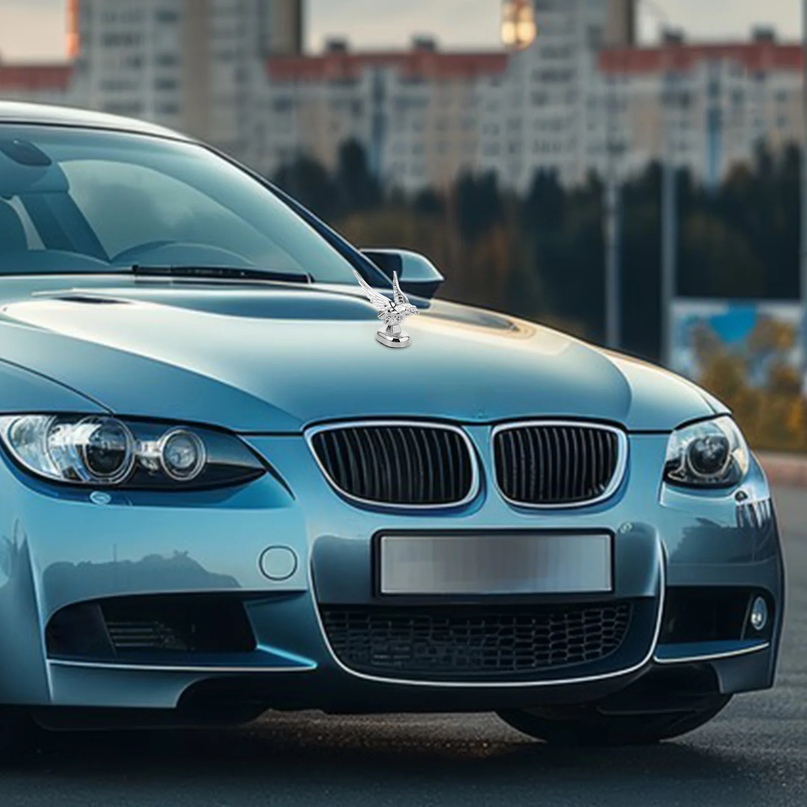 

Car Hood Ornament 3D Eagle Design Intricately Crafted Plastic Material Universal Fit Easy Installation Attracts Attention