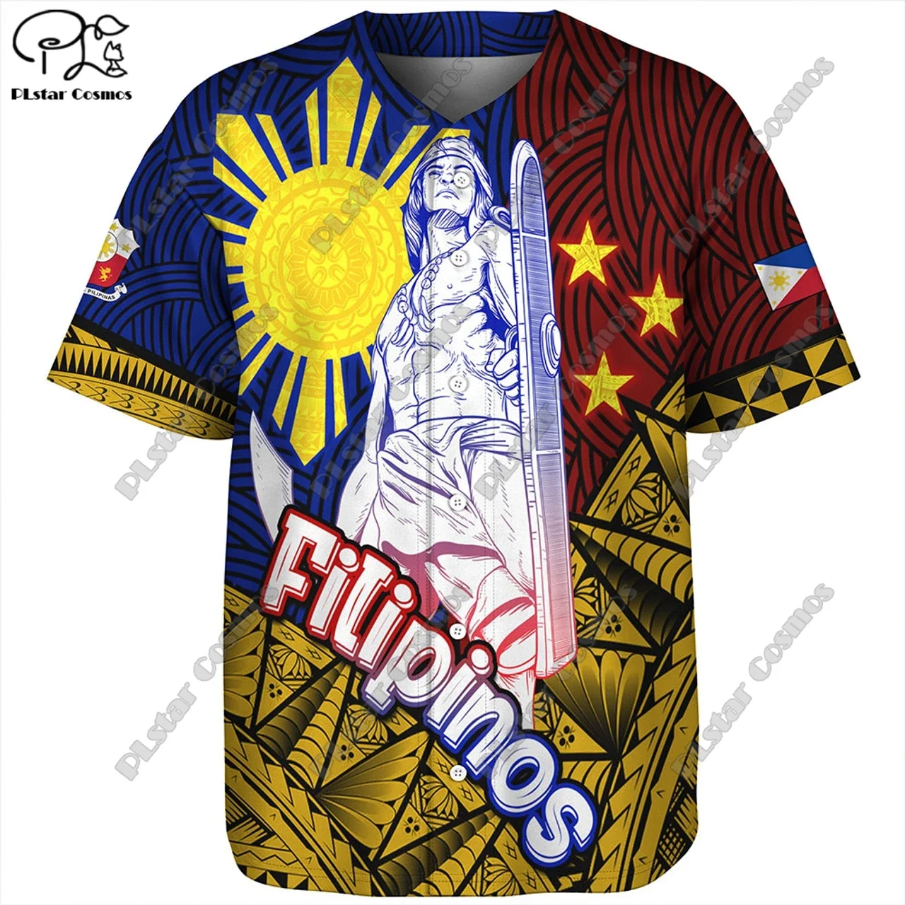 PLSTAR COSMOS 3D Printing Philippines Customized Personalized Baseball Shirt Turtle Palm Hibiscus Polynesian Tribe Tattoo   F2