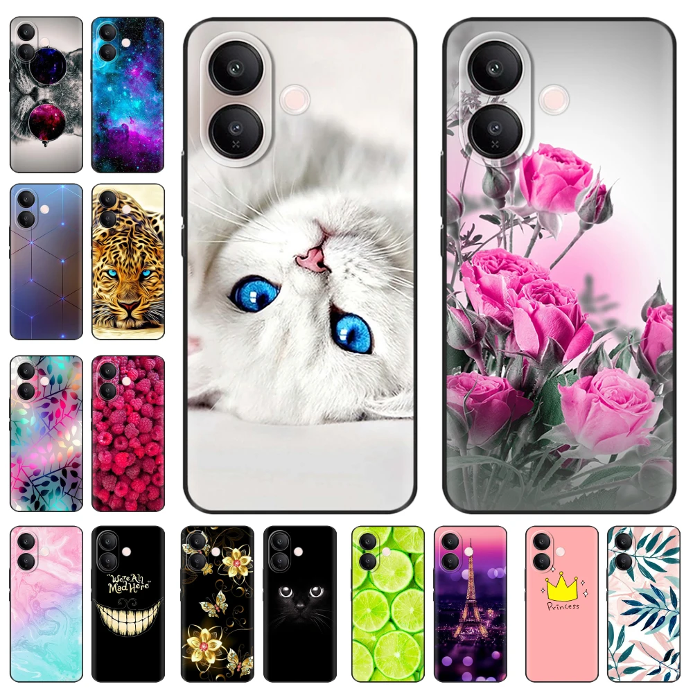 

Чехол для телефона Vivo V60 Lite 4G 5G 2025, модная роспись, мягкий силиконовый чехол из ТПУ для VIVO V60Lite, противоударная задняя крышка, сумка