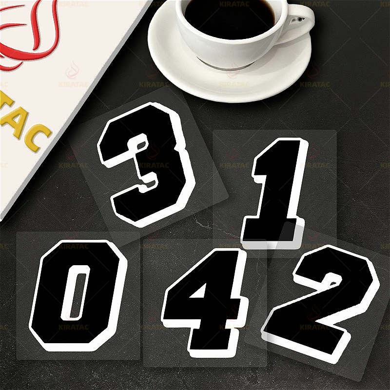 สติ๊กเกอร์ตัวเลขสีดำสำหรับรถจักรยานยนต์ 1 ชิ้น กันน้ำ สำหรับติดแฟริ่ง หมวกกันน็อค ถังน้ำมัน ตัวถังรถจักรยานยนต์ ตัวถังรถยนต์ จักรยาน สติ๊กเกอร์ไวนิลอเนกประสงค์