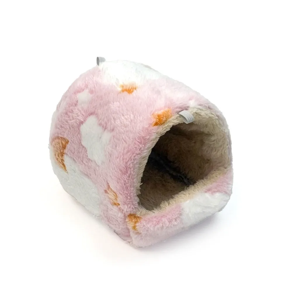 

Coral Fleece Hanging Hamster Hammock Catoon Pattern Comfortable Hamster Hanging Cage Soft Squirrel Honey Bag