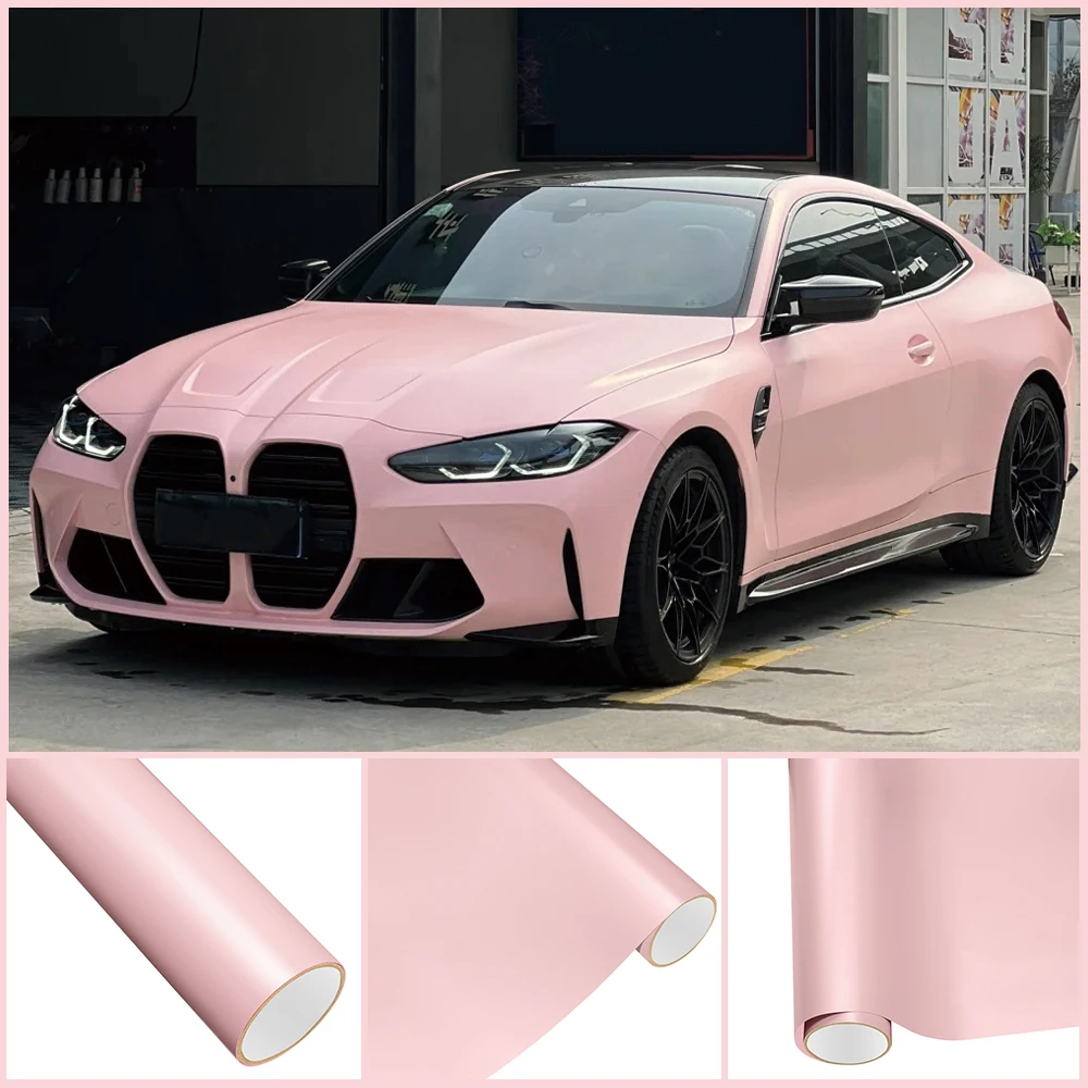 Matte Car Vinyl Film PET Extinction Sakura Auto Wrap Decal Waterproof Self-adhesive Motorcycle Car Body Decoration Accessories