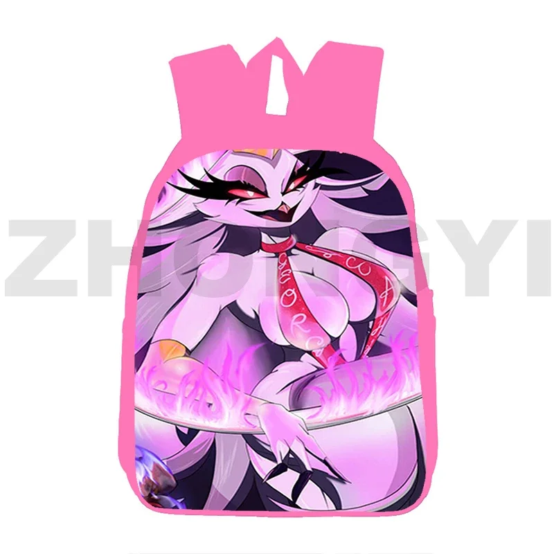 3D Printed Helluva Boss School Back Pack for Girls Fashion Travel Female Bags 12/16 Inch Cosplay Anime Helluva Boss Japanese Bag