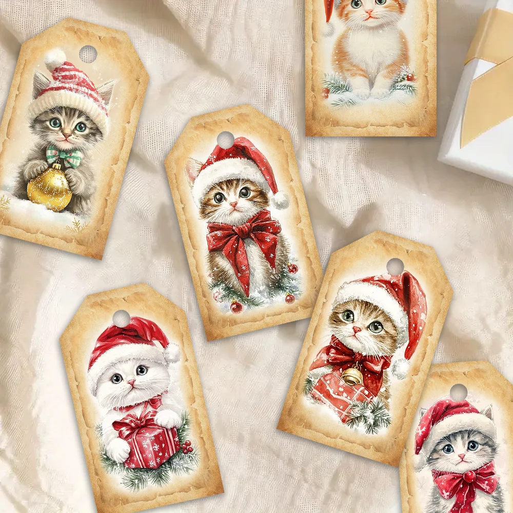 40個、クリスマスタグ、ギフトラベル、パーティーデコレーション、DIY、パッケージ装飾、グリーティングカード、パーティーカード、ジュート紐