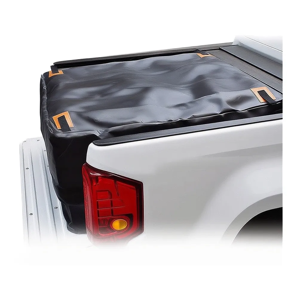 Pickup Truck Cargo Cover 600D Oxford Material Dust Rain Protection Fitted Design for Stable Transport of Outdoor Gear