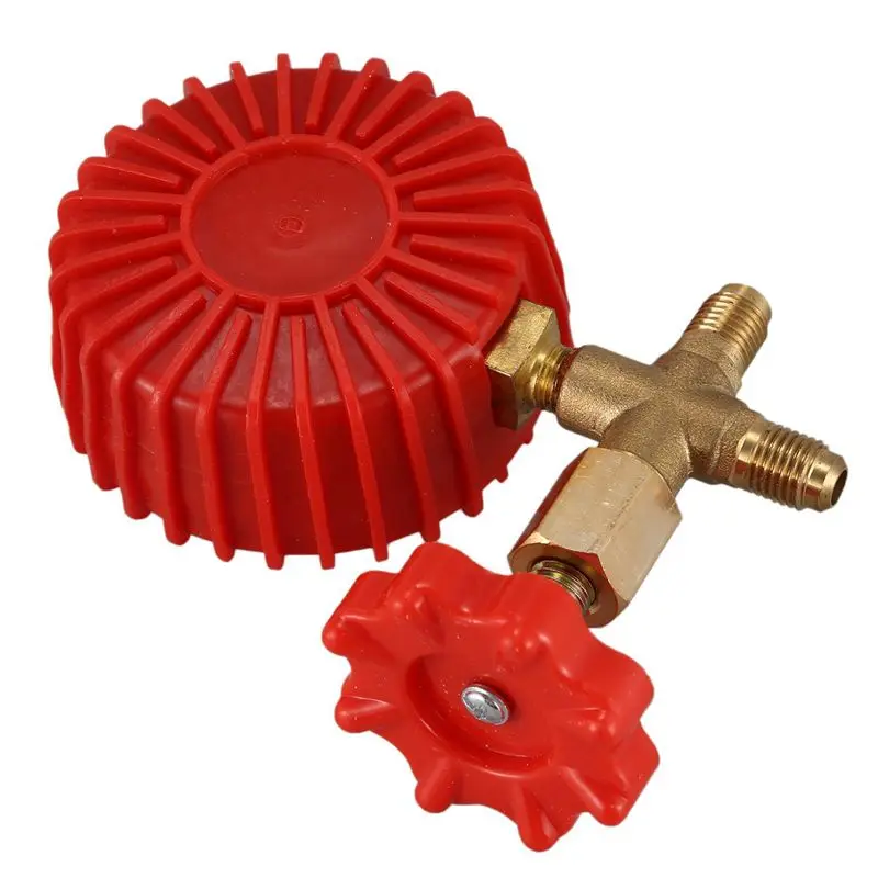 3X Refrigerant Pressure Gauge Air Conditioning Recharge Pressure Gauges Manifold Gauge Manometer Valve For R12 R502 R22-B51B