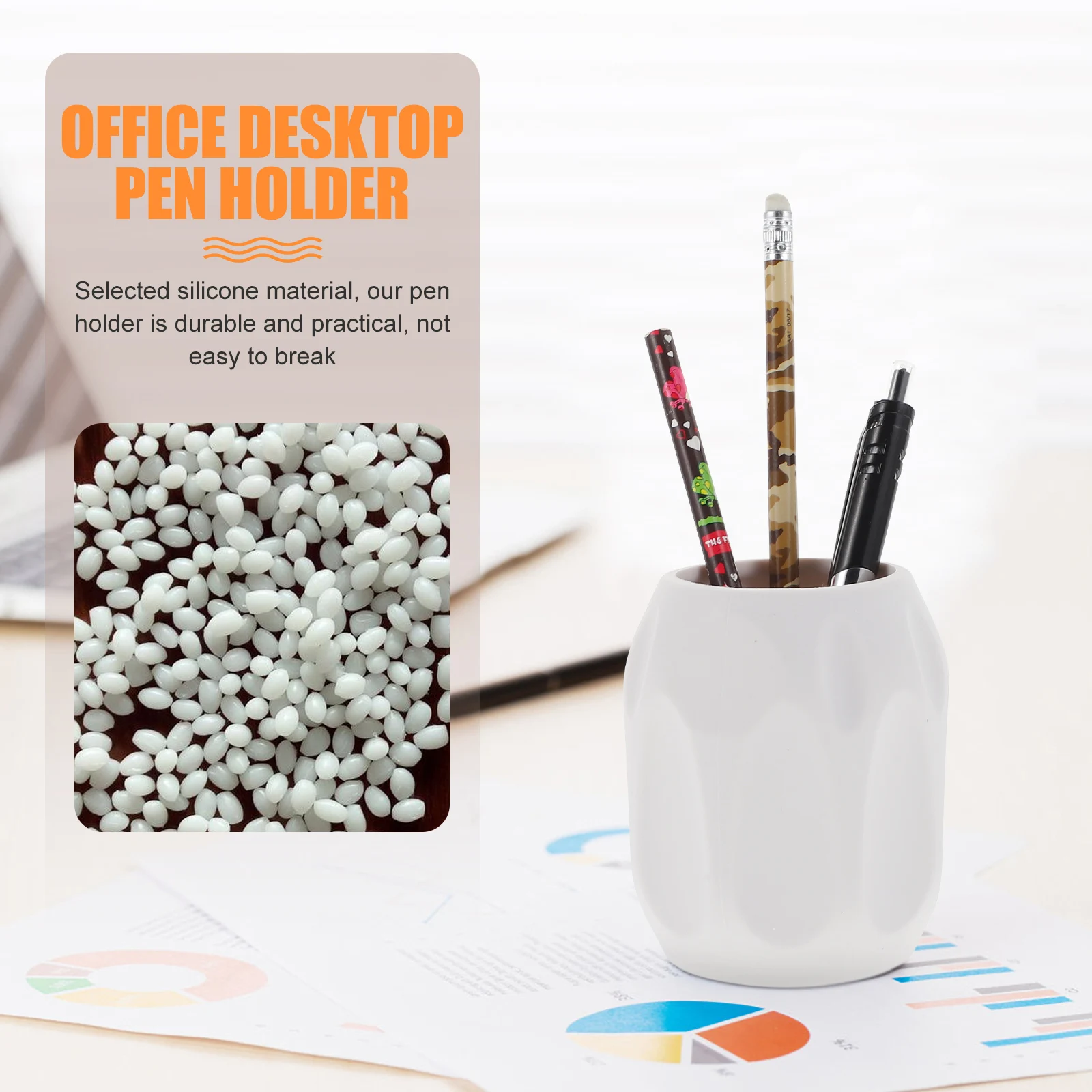

Organizer for Desk Makeup Pen Storage Holder Pencil Simple Home Brush Pot Student Holders