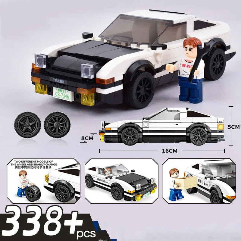 Initial D Racing Tofu shop Toyota AE86 assembled toys Fujiwara Takumi model car Toy car model hand do boys holiday gifts