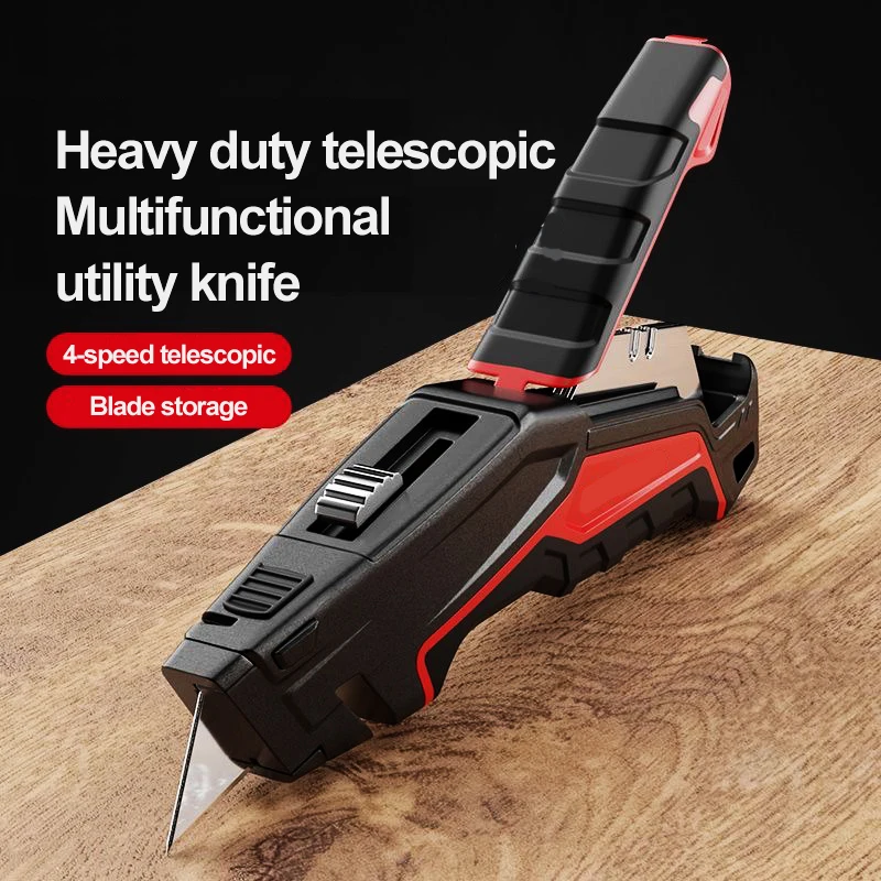 Heavy Duty Utility Knife Retractable Box Cutters Box Opener Cardboard Cutter Mutipurpose Knives with 20 Blades