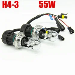 Xenon H4  HID   55W h4  xenon bulb For Car Headlight 4300K 6000K 8000K