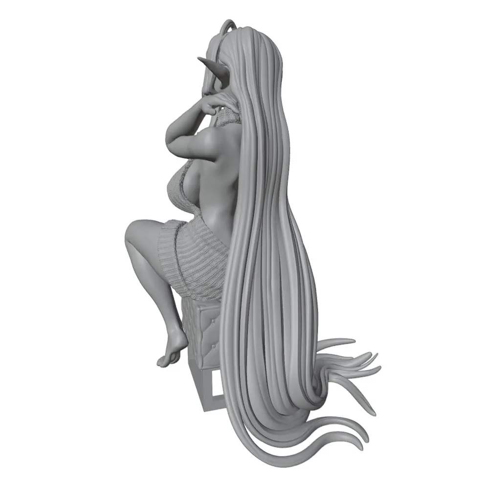75mm-250mm NSFW  Sexy Girl Resin Model Kits GK Miniature 3D Printed Gray Model Figurine DIY Doll Model Unassembled And Unpainted view 4