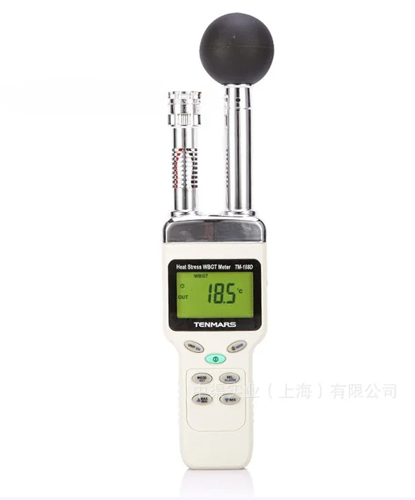 TM-188 Range 0~59C(Indoor) 32~138F(Outdoor without Sunlight) HEAT STRESS WBGT METER TM188 Temperature Measuring Instruments