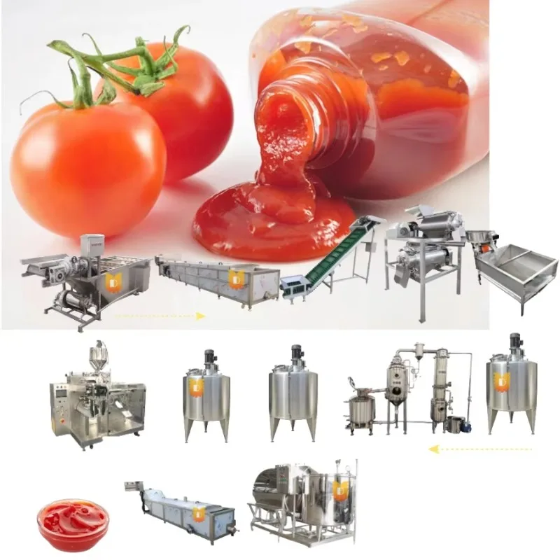 New Conditions Tomato Paste Production Line Fruit Paste Maker and Tomato Paste Food Pasteurizer