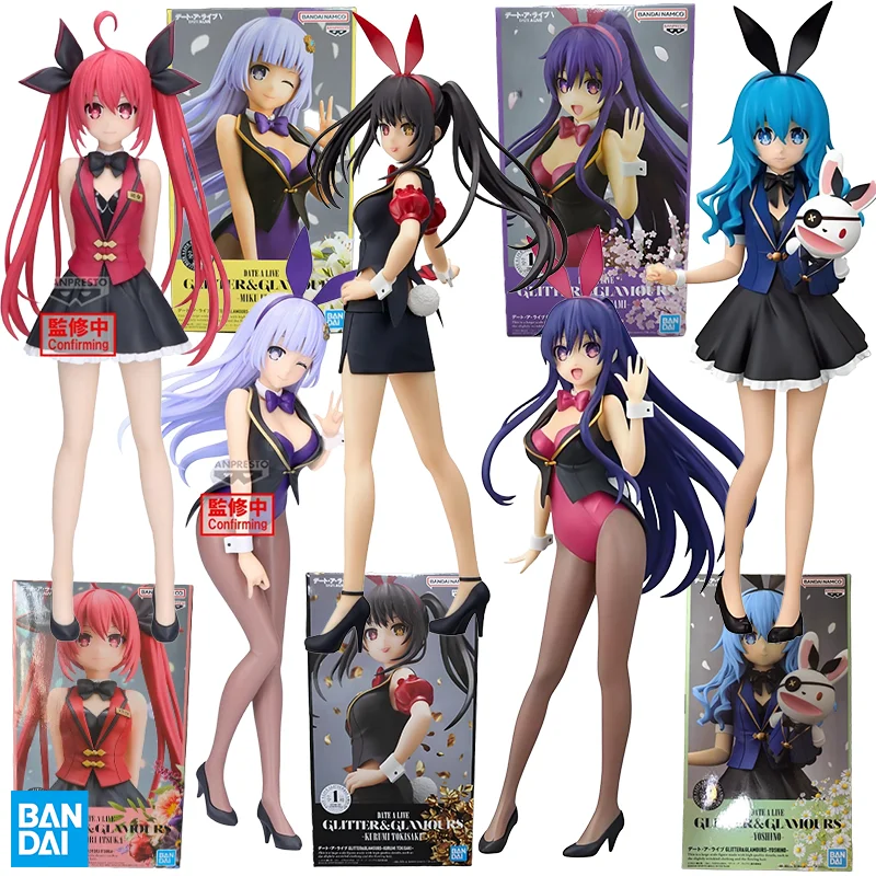 

BANDAI GLITTER&GLAMOURS KURUMI TOKISAKI KOTORI ITSUKA MIKU IZAYOI YOSHINO TOHKA YATOGAMII Figure DATE A LIVE Action Figures Toys