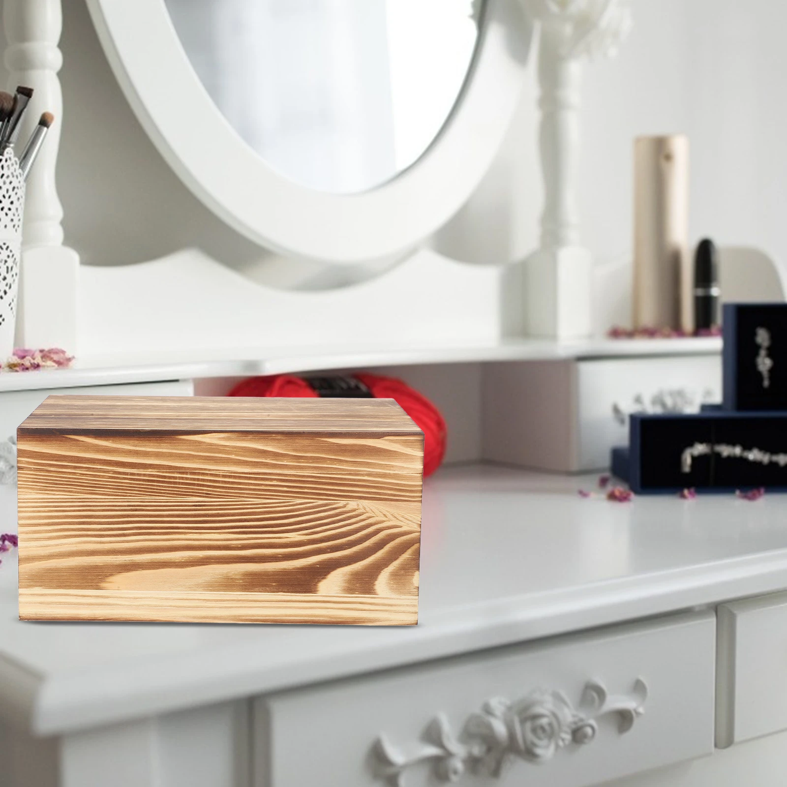 

Keepsake Wooden Box Drawer Storage Cases for Tea Leaf Decorative Boxes with Lids