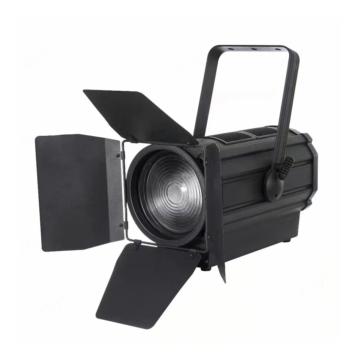 Imagem -04 - Manual Zoom Led Fresnel Lens Spotlight Branco Quente Frio Luz de Superfície de Audiência para Estúdio Teatro de Casamento 200w Profissional