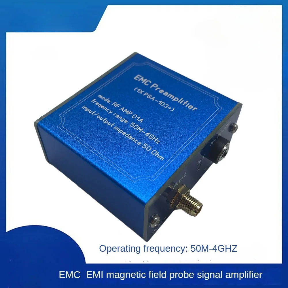 1PCS EMC EMI Magnetic Field Probe Signal Amplifier Operating Frequency 50M-4GHz Broadband  Preamplifier