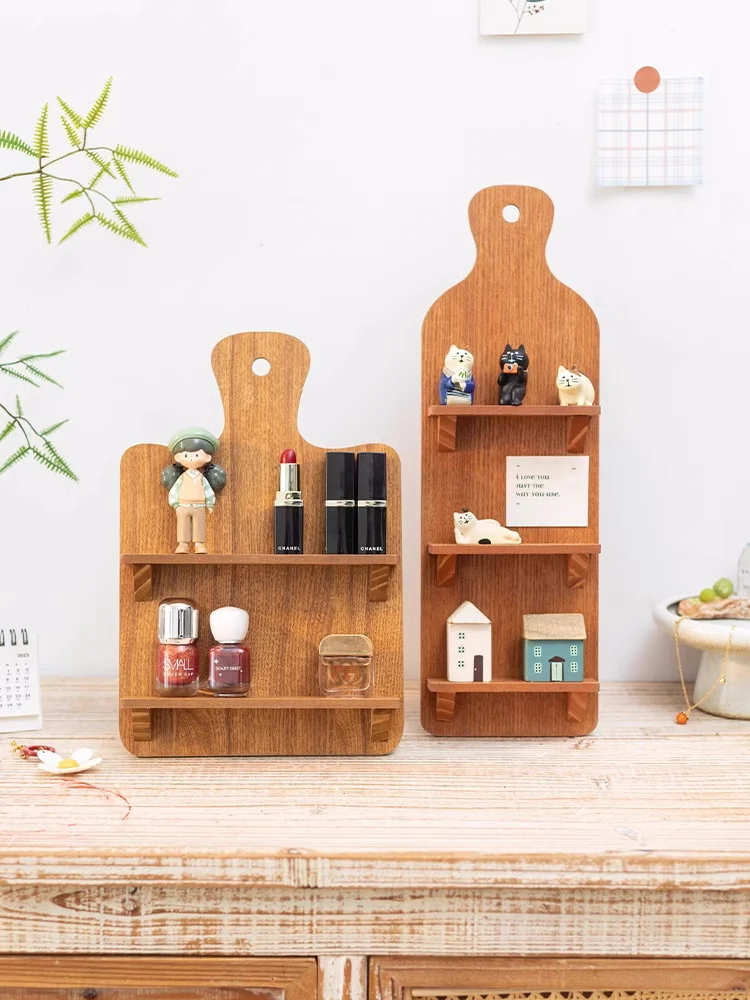 

Wooden Perfume Display Stand Creative Dolls Display Shelf Blind Box Storage Holder Household Table Organizer