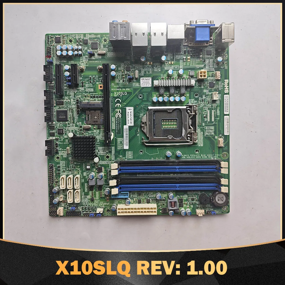 

X10SLQ REV: 1.00 промышленная материнская плата для управления оборудованием, 1156-контактная, DDR4