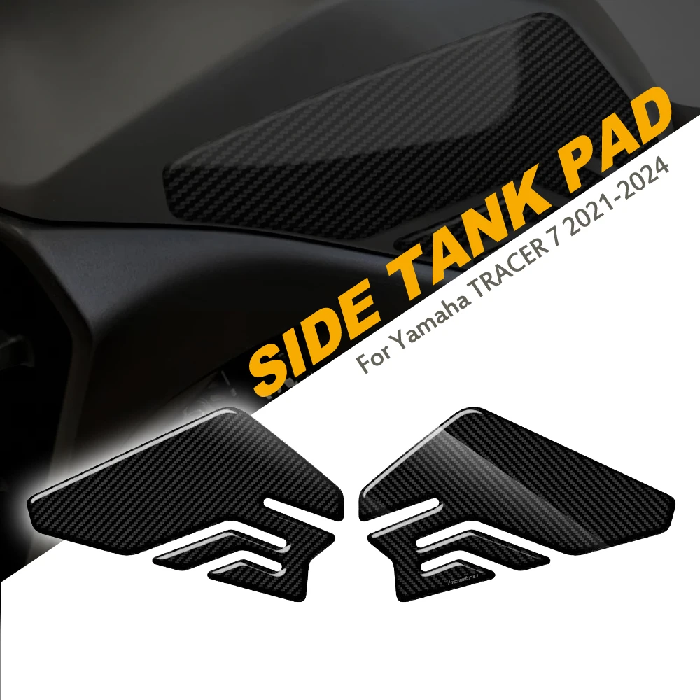 

For Yamaha TRACER 7 2021-2024 Motorcycle Carbon Side Tank Pad Protection