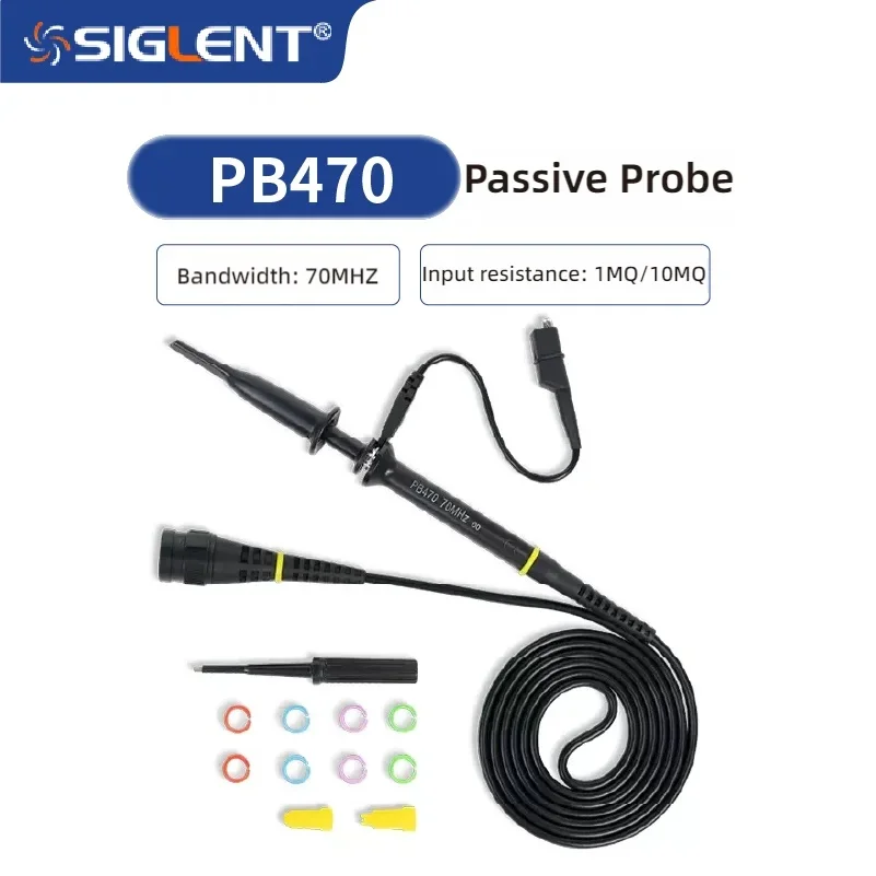 Siglent Oscilloscope Passive Probe Universal Probe Pen PP510/PP215/SP2035 1x/10x Attenuation 130cm Cable 12 Bit ResolutionAR