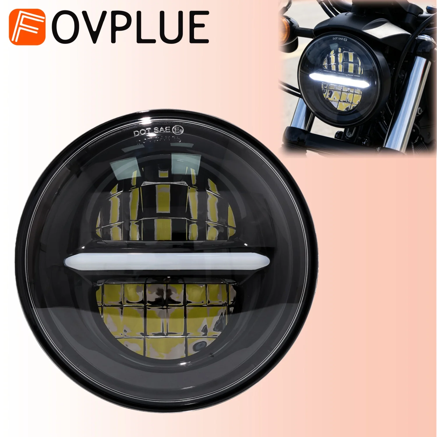 

5,75-дюймовая светодиодная фара для мотоцикла Harley Sportster Iron XL883 XL1200C Dyna Softail Street Bob Dyna 1984-UP