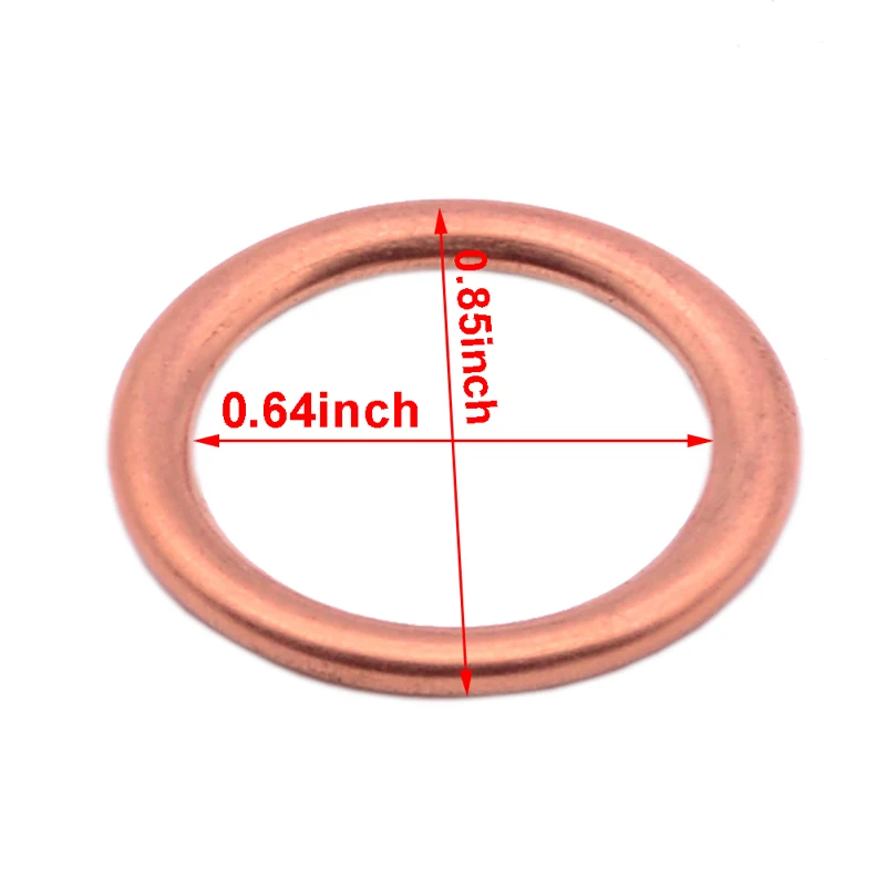 10x Oil Pan Washer Drain Plug Sealing Ring Oil Drain Plug for Renault 7703062062 Peugeot 16454 Volvo 3121867 22mmx16 mmx2mm