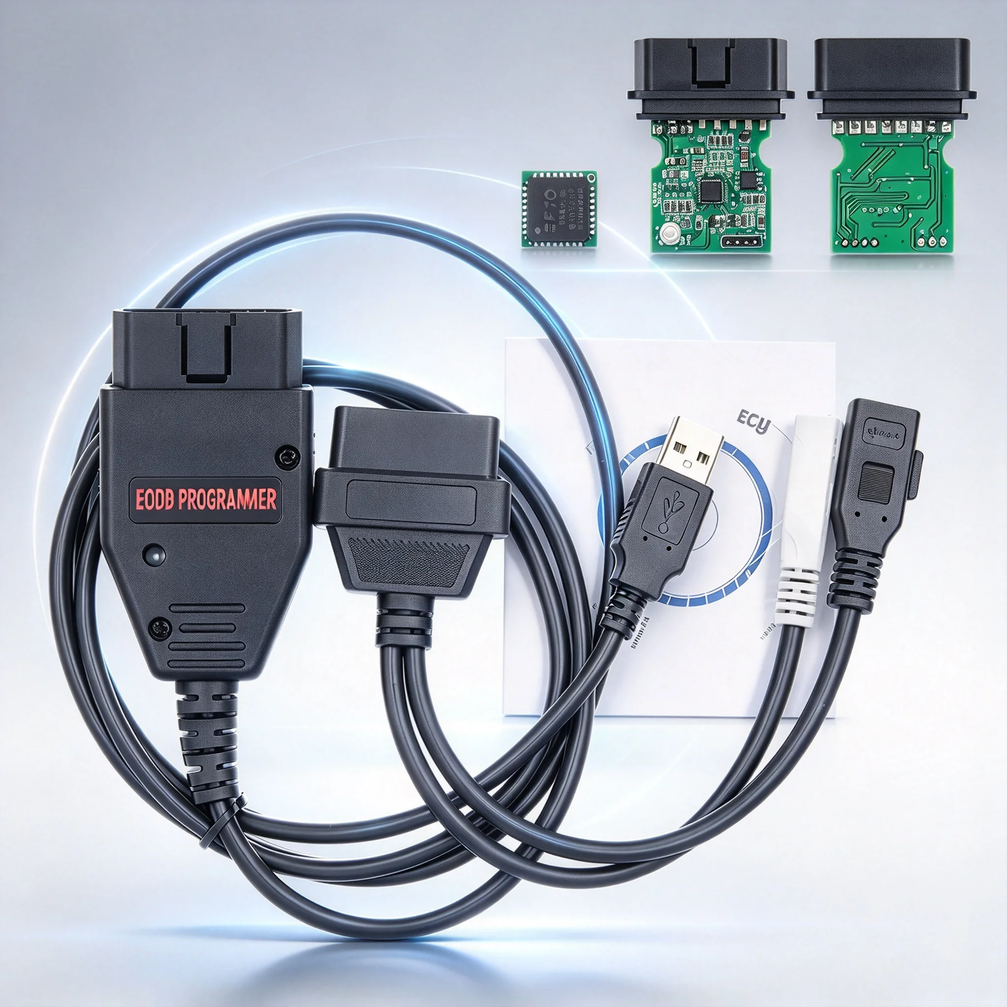 Galletto 1260 OBD2 Scanner Cable FTDI Chip Auto ECU Flasher Programmer Read & Write Chip Tuning OBD 2 Car Diagnostic Tool