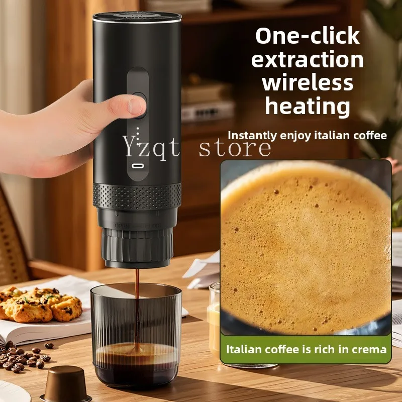 Internet celebrities strictly select Italian electric mocha pot NS capsule coffee pot Outdoor convenient coffee machine USB