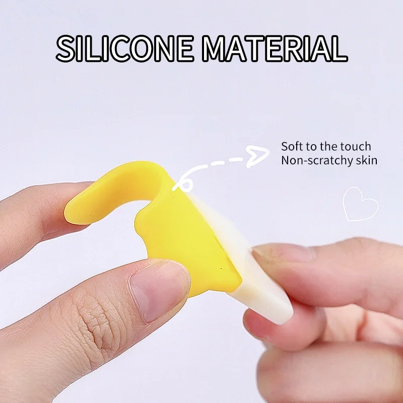 Multifunctionele oogmake-up hulpborstel Onderste wimper Trekken Eyeliner Breng oogschaduw aan Siliconen halvemaanvormige schoonheidstool