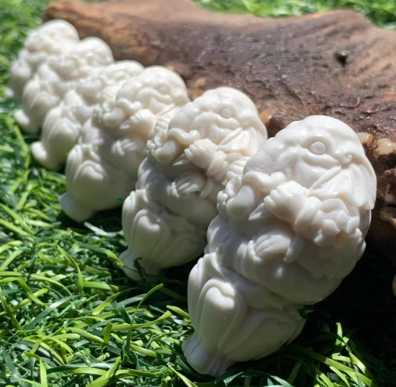 Handcrafted Buckhorn Guru Beads Buddhist Prayer Ganesh Wealth Buddha Three-way Bead DIY Jewelry Findings view 2