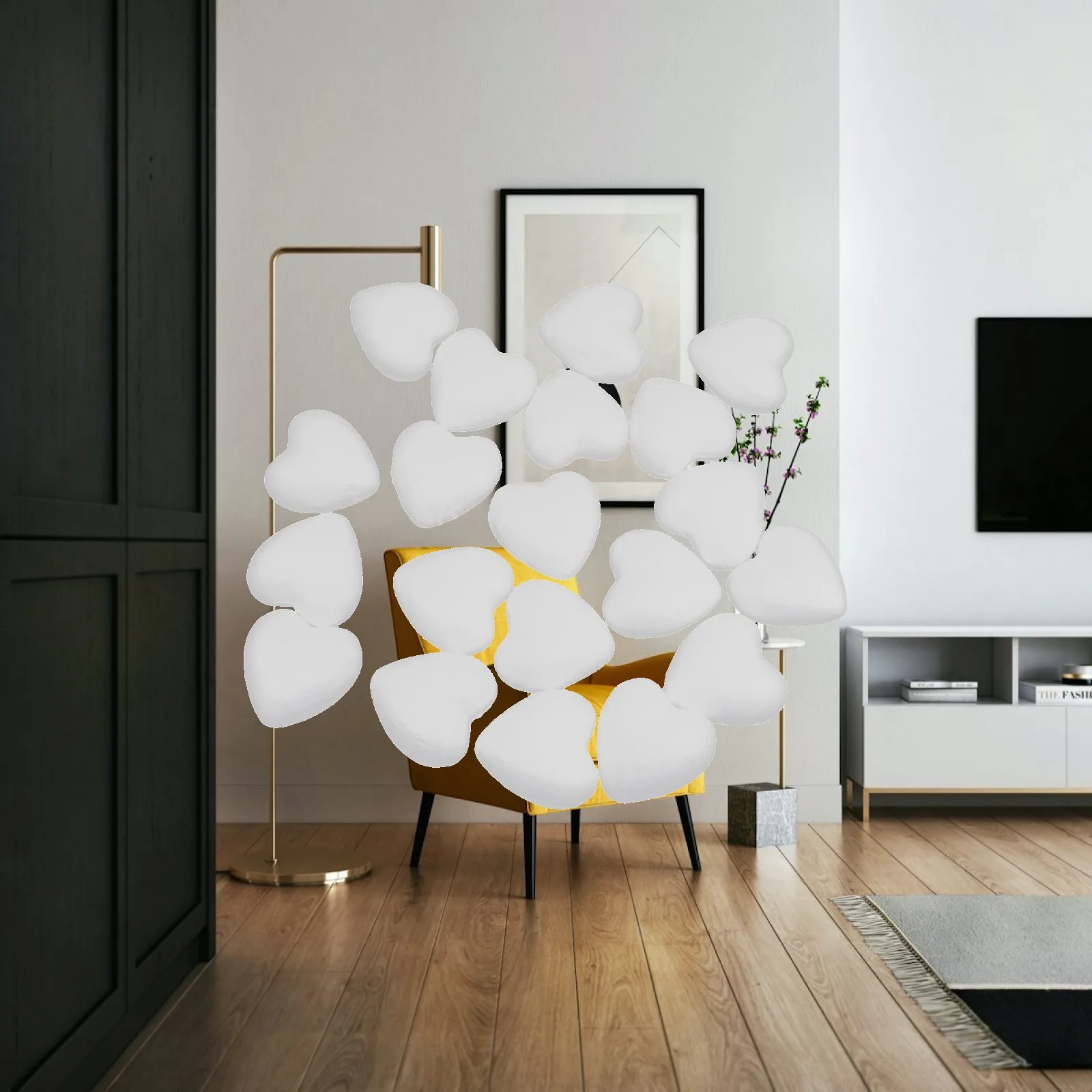 Bolas de Poliestireno en Forma de Corazón para Manualidades, Suministros de Arte para Tallar, Proyectos de Modelado DIY y Actividades de Decoración del Hogar