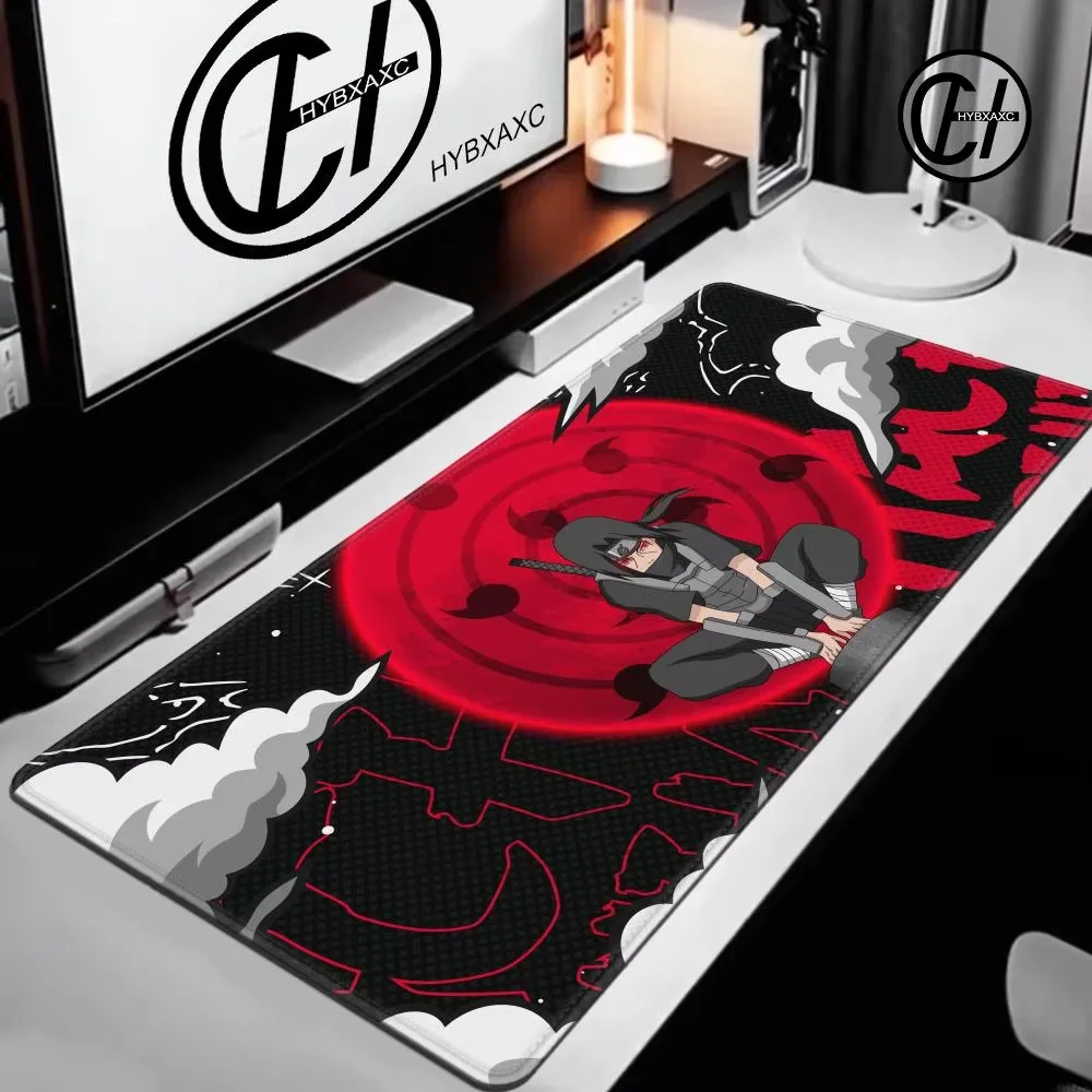 Naruto Itachi Uchiha Mouse Pads Gamer PC Computer Large 900x400 Desk Mat Keyboard Anime Gaming Mousepad Carpet
