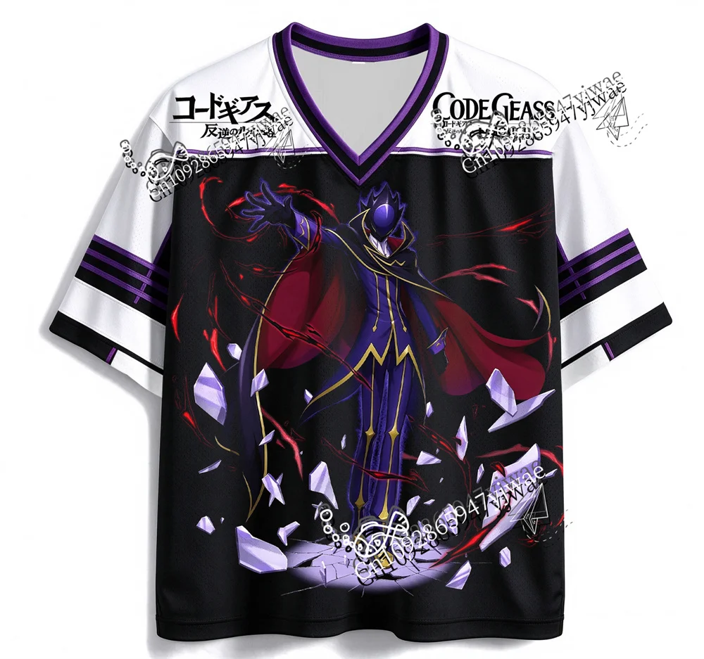 Code Geass: Lelouch of the Rebellion Lelouch Lamperouge C.C. Graphic printed jersey anime fans tee summer Men Women T-shirt