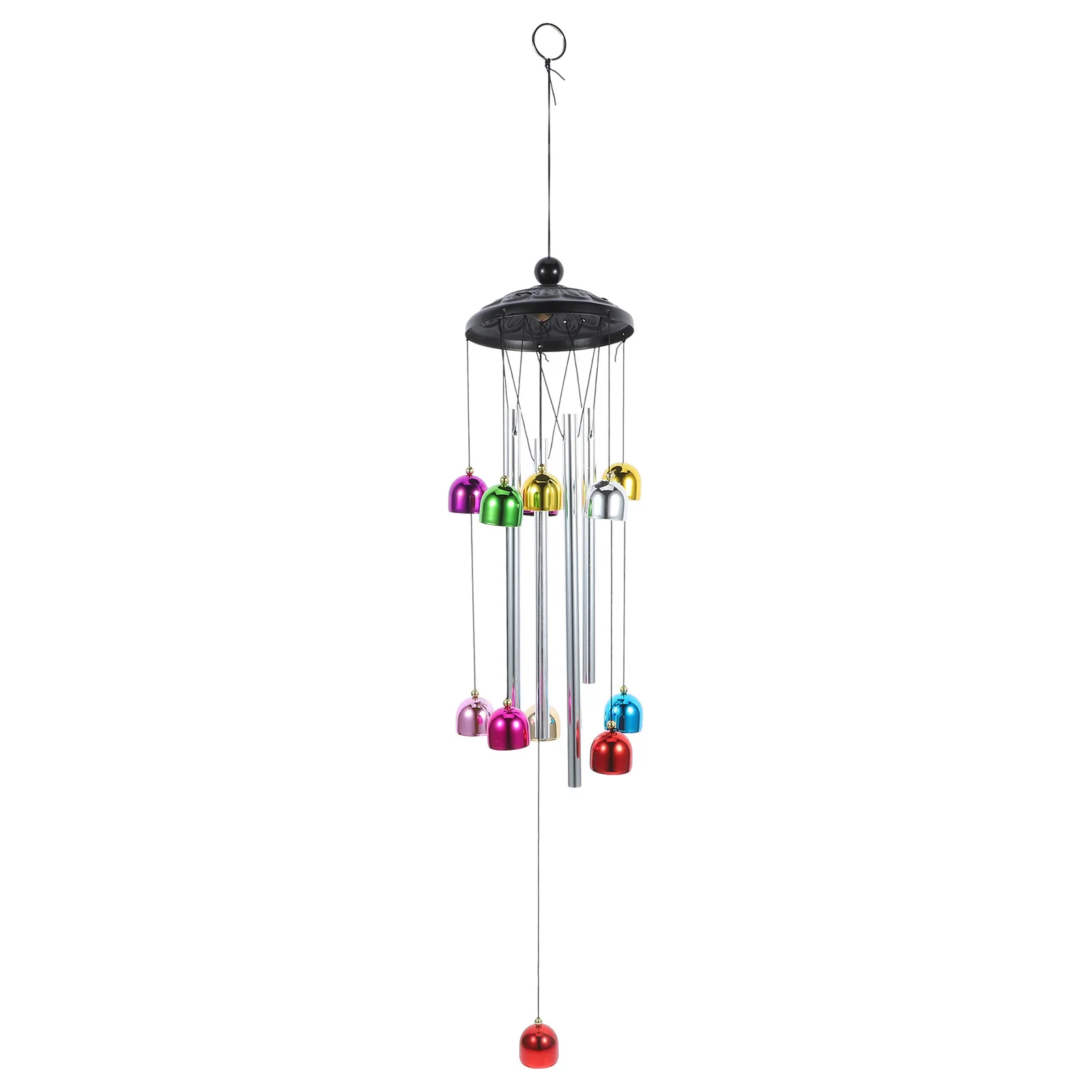 

Colorful Wind Bell Pendant Retro Iron Garden Hanging Bell Decorative Wind Chime Outdoor Home Ornament Hanging Pendant