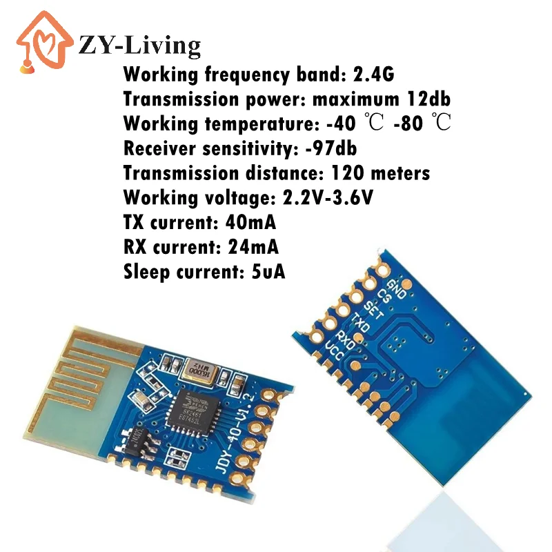 

1 шт. электронный модуль IO TTL DIY JDY-40, 2.4G беспроводной приемопередатчик для последовательного порта и модуль удаленной связи