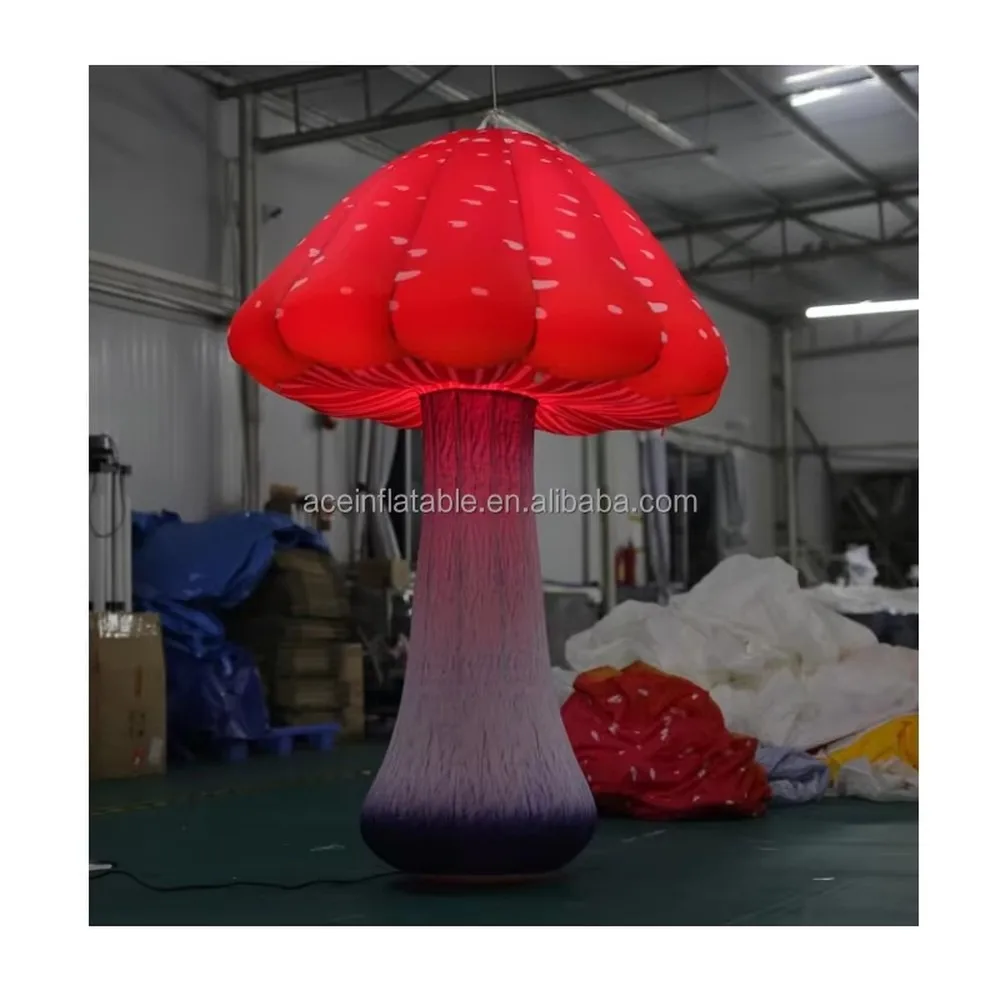 Giant Inflatable Mushroom Outdoor Yard Decoration Wonderland Party Prop Blow Up Model for Garden Lawn Party Decor