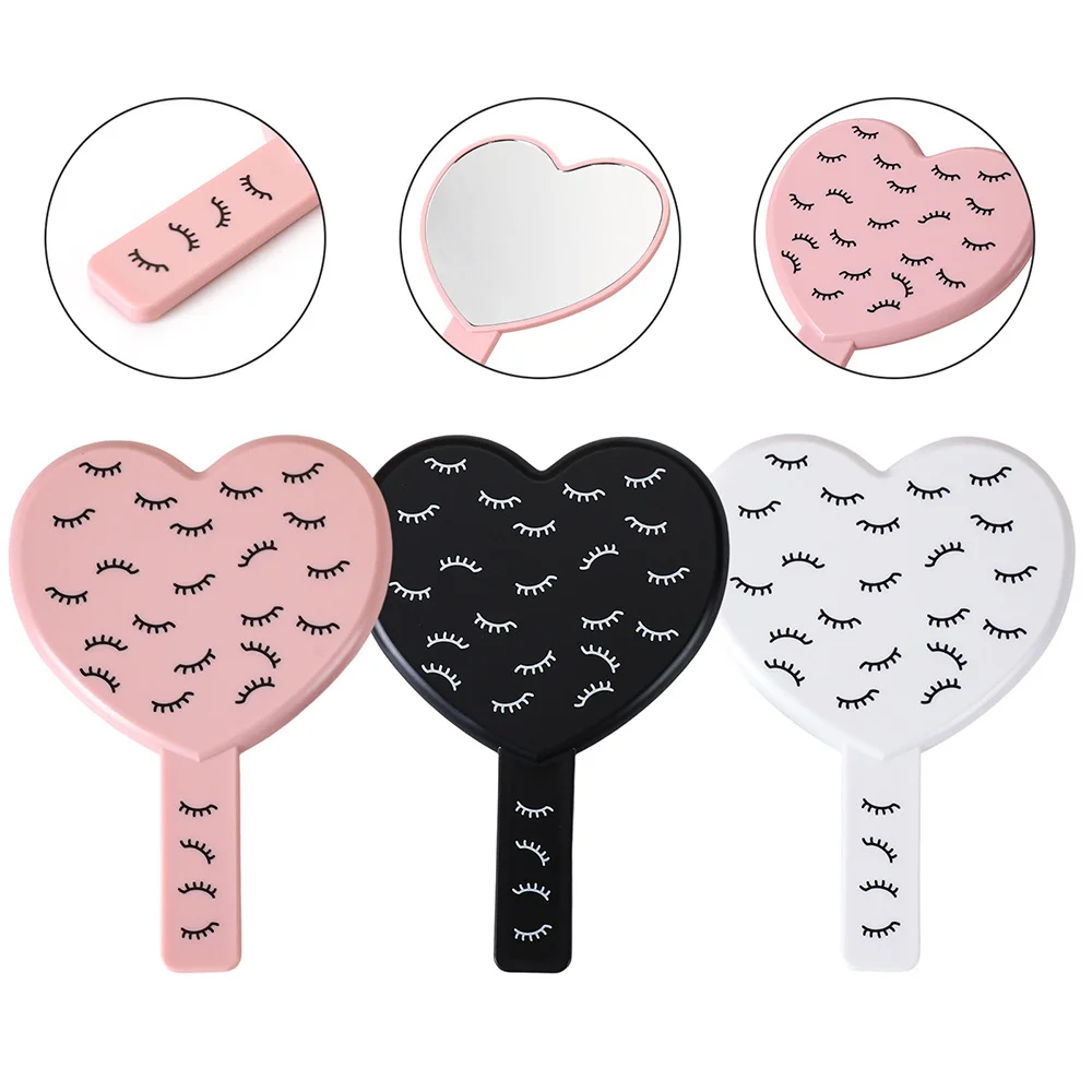 Specchio per trucco portatile Specchio per estensione ciglia portatile per donne e ragazze Specchi piccoli per il viso Strumento da tavolo per bellezza cosmetica