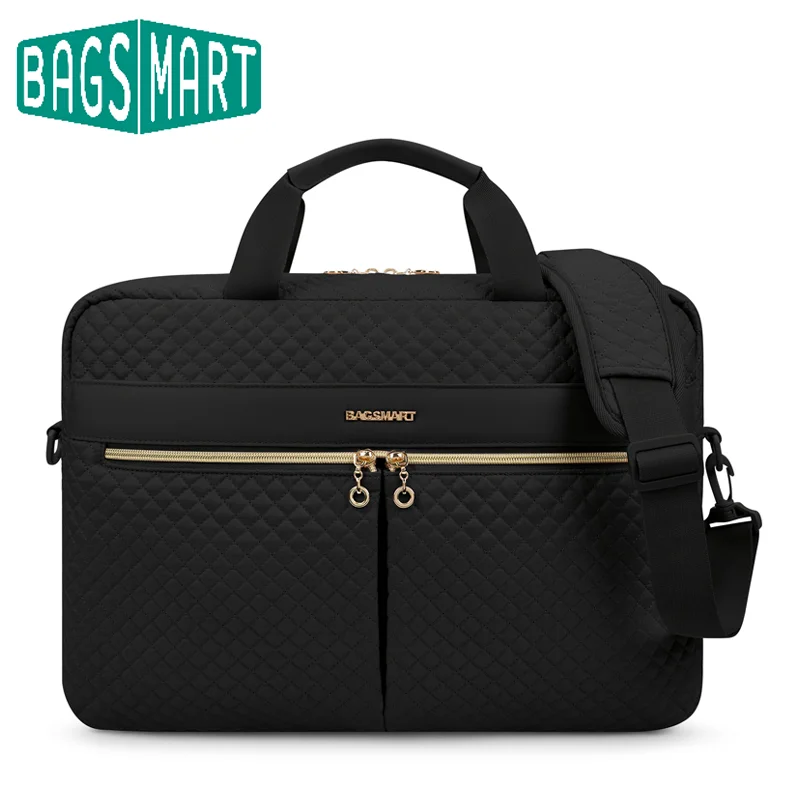 BAGSMART Laptop Bag Notebook Case Sleeve Cover For Xiaomi Hp Lenovo MacBook Air Pro 15.6 Inch Durable Briefcase Handle Bag