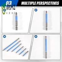 ABHZ-14 Pcs Magnetic Anti Slip Screwdriver Bits Set Impact Driver Bit Set 1/4 Inch Hex Shank Cross Drill Bit Set